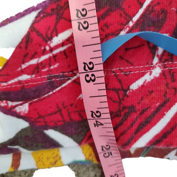 Chicos XXL Vibrant Tropical Retro Leaf Print Top Multicolor T-Shirt NWOT - Picture 9 of 11